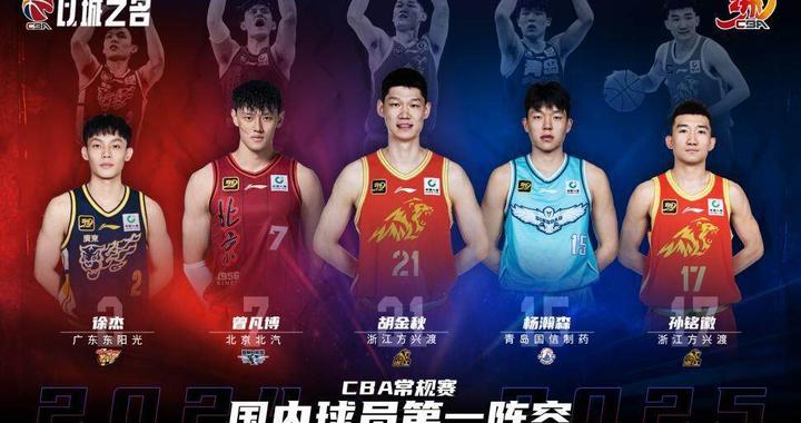 「CBA」徐杰入选赛季第一阵容，任骏飞获评最佳第六人