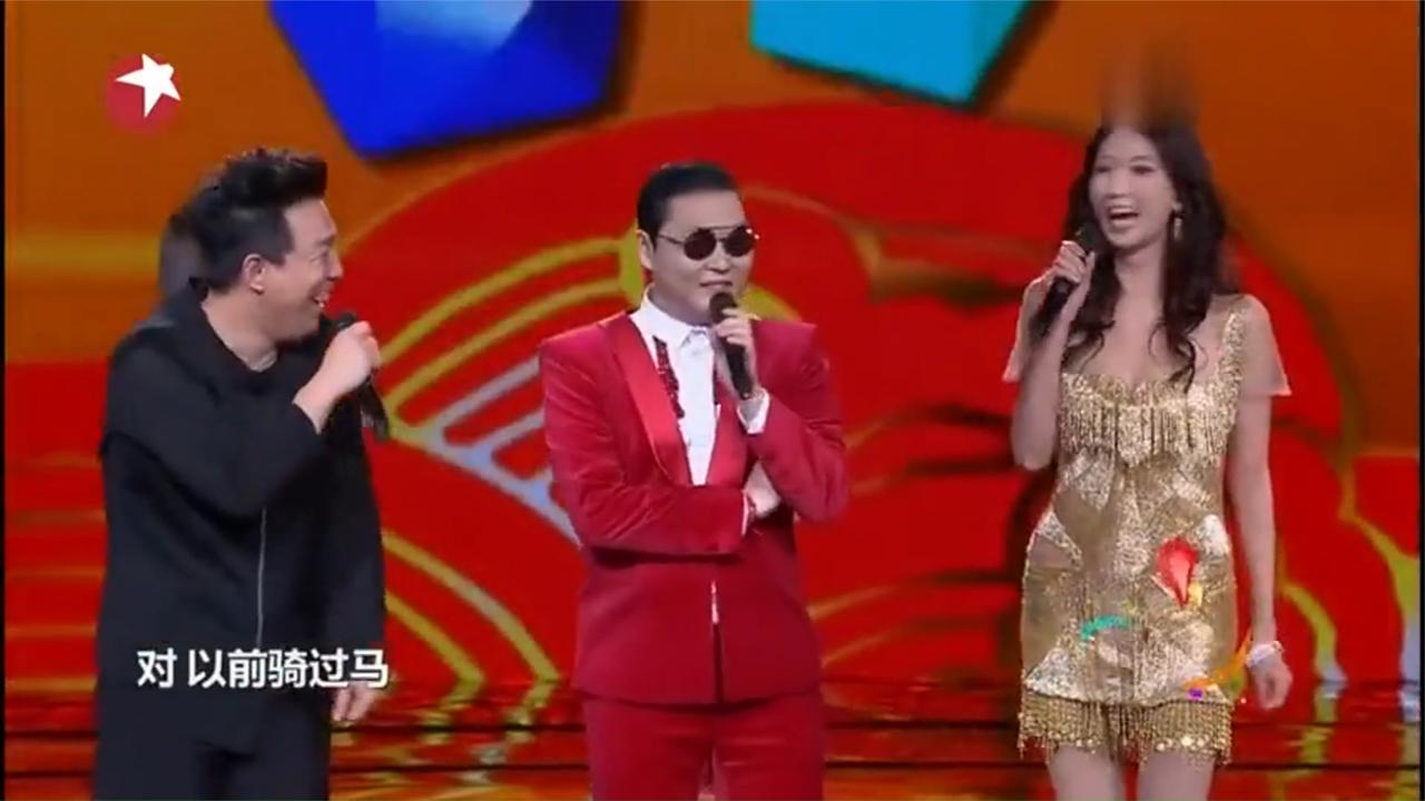 联欢：林志玲黄渤共舞，一曲鸟叔《江南style》，百看不厌