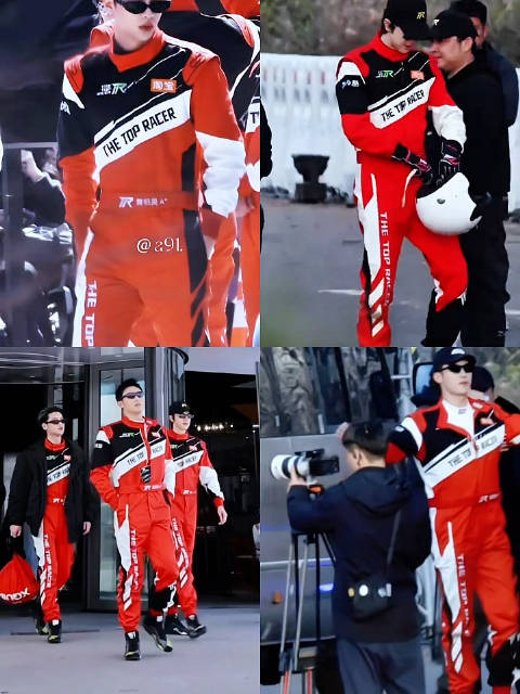 让黄景瑜黄明昊林一穿赛车服的人真是个小天才