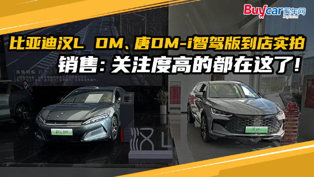 比亚迪店内再添新丁 汉L DM、唐DM-i智驾版双车到店实拍