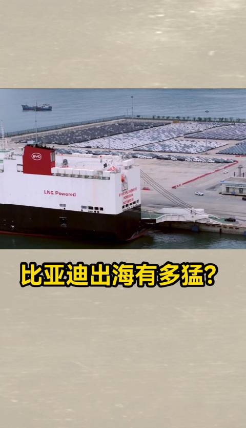 劈波斩浪！比亚迪多艘万吨滚装船轰鸣出航！中国新能源军团正杀向全球！