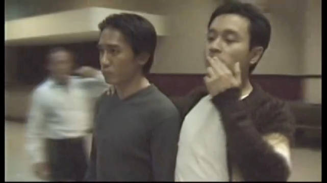 张国荣、梁朝伟为《春光乍泄》学习跳舞