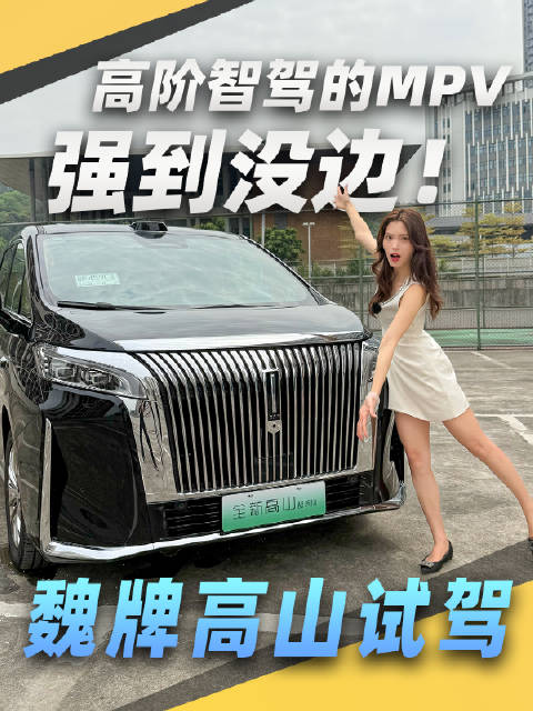 魏牌高山试驾，高阶智驾的MPV强到没边！