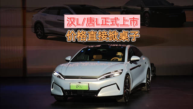 汉L、唐L正式上市，这个价格直接掀桌！