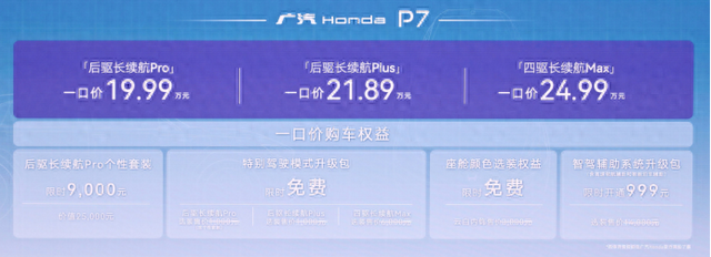 19.99万起,广汽本田P7正式上市,本田的最新纯电SUV该怎么选?