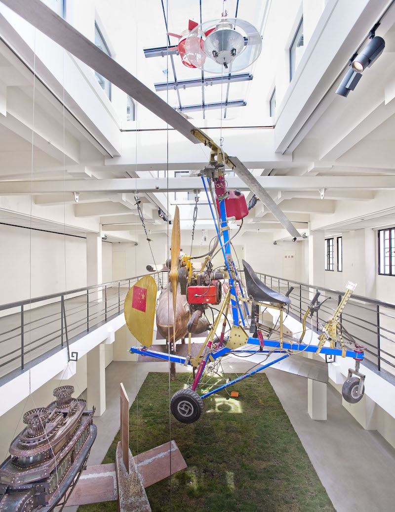 “蔡国强:农民达·芬奇”展览现场图,上海外滩美术馆,2010年