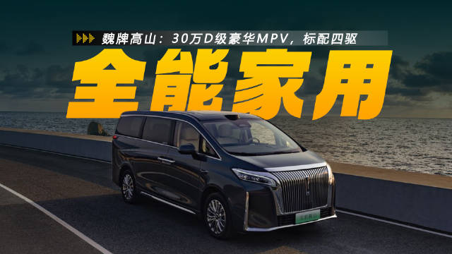 30万D级豪华MPV，标配四驱，魏牌高山来了