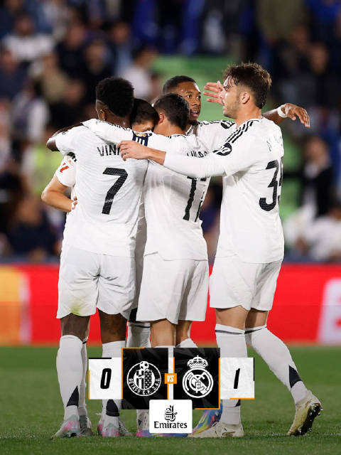 皇马西甲三场1-0连胜，居勒尔远射制胜赫塔费