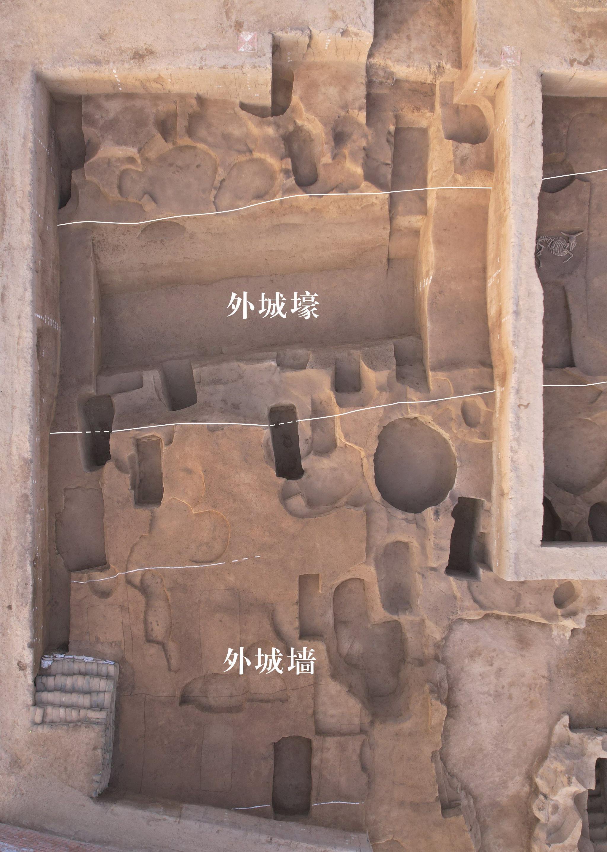 外城牆和外城壕北段。北京市文物局供圖