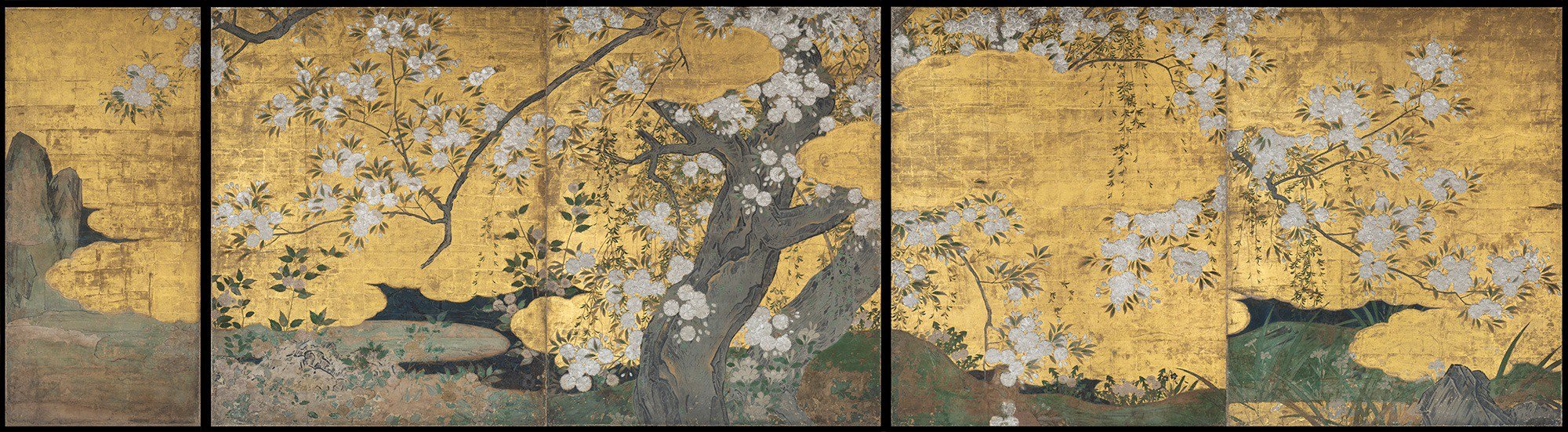 《櫻圖》,長穀川久藏,約日本桃山時代天正二十年(1592),京都智積院藏,4月26日-5月11日展出