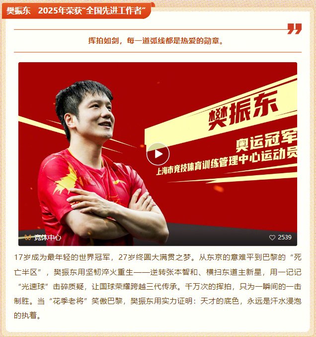 走进三位体坛“劳模”的勋章人生：吴敏霞、钟天使、樊振东