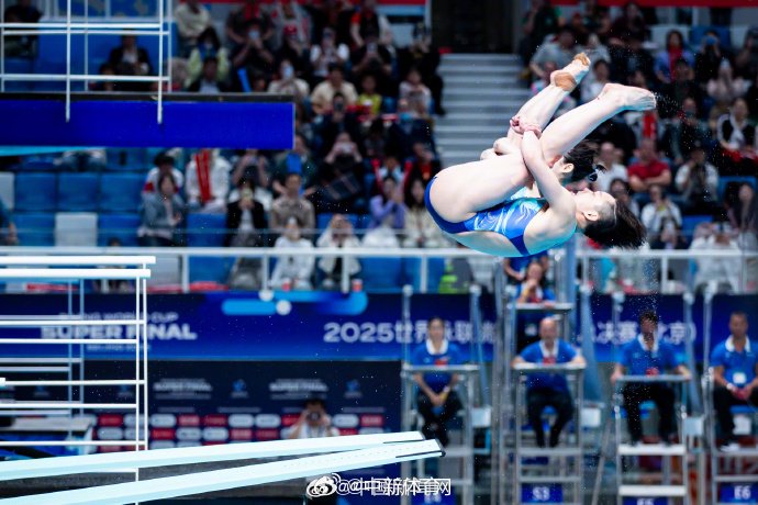 陈艺文昌雅妮323.13分夺跳水世界杯3米板冠军