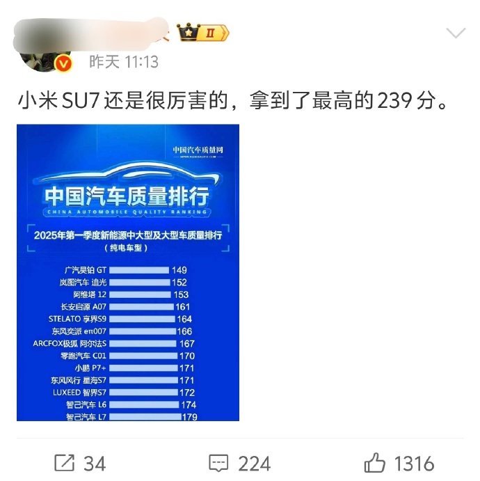 小米汽车陷质量风波，中国汽车质量网报告遭质疑