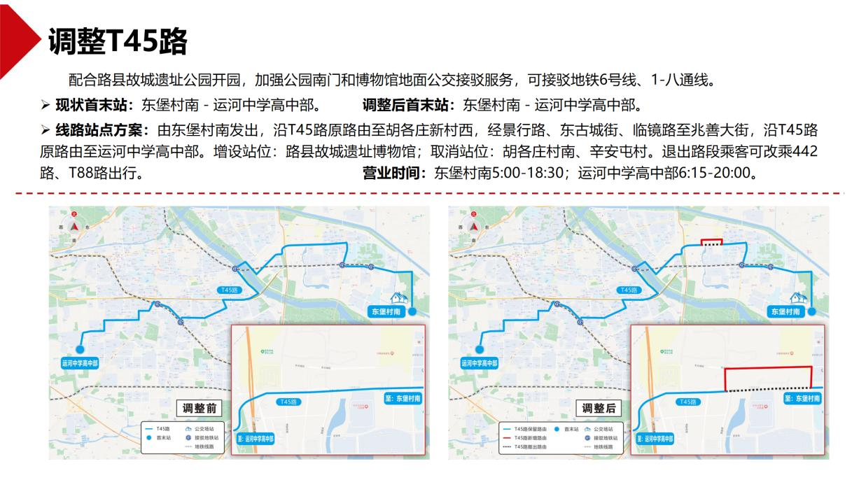 線路調整方案。圖片來自北京市交通委官網