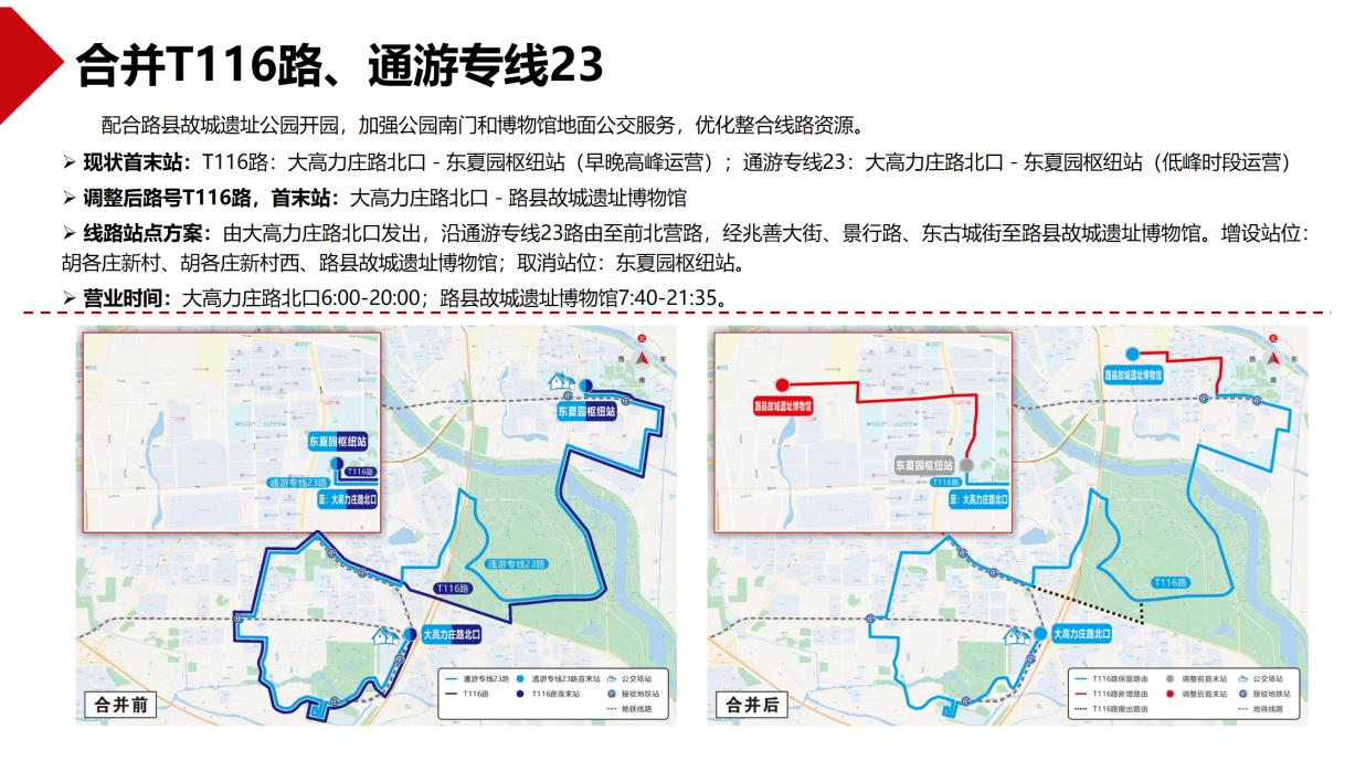 線路調整方案。圖片來自北京市交通委官網