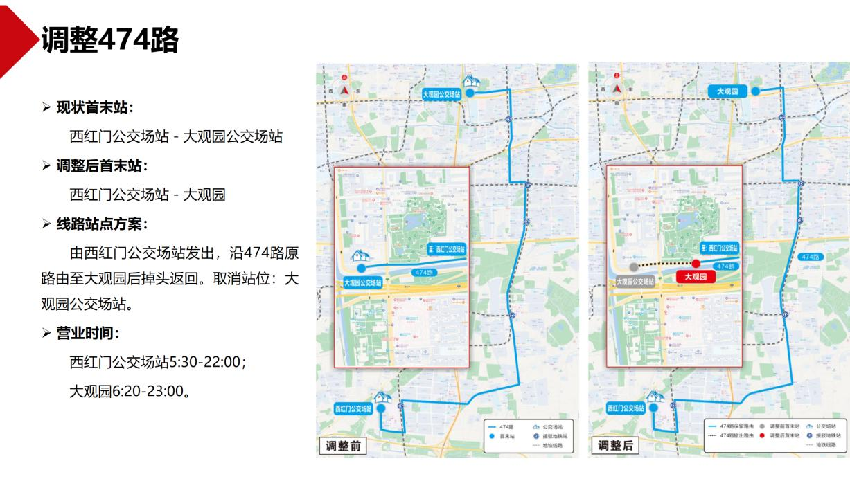 線路調整方案。圖片來自北京市交通委官網