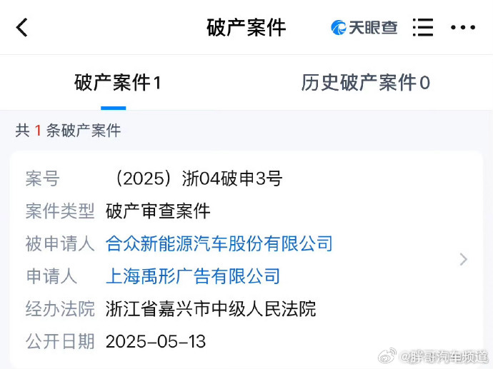 据悉是广告公司去法院告哪吒，要求哪吒破产重整还他钱