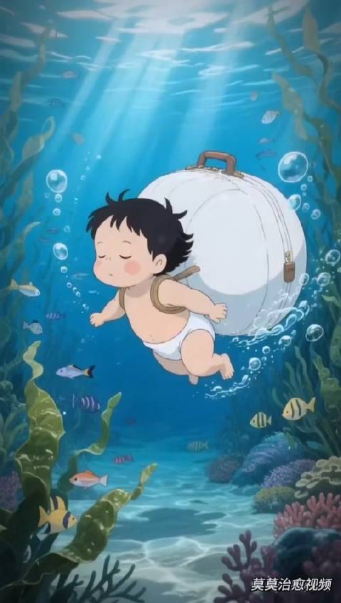 我带着比身体重的行李（胎盘） 游入尼罗河底（羊水）