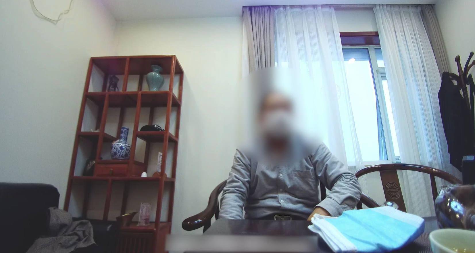 正在茶室作案的嫌疑人丹恩某。圖源:豐台公安