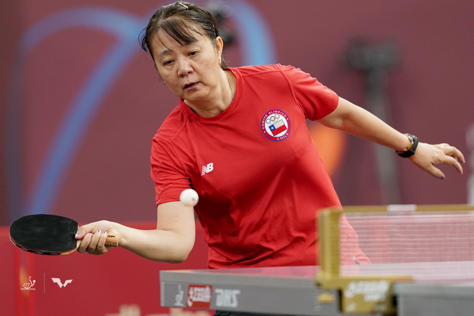 55歲人生重啟，曾誌英希望激勵更多人愛上乒乓球運動。受訪者供圖