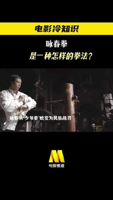 咏春拳是一个特别的存在！电影《叶问》，今日12:20播出