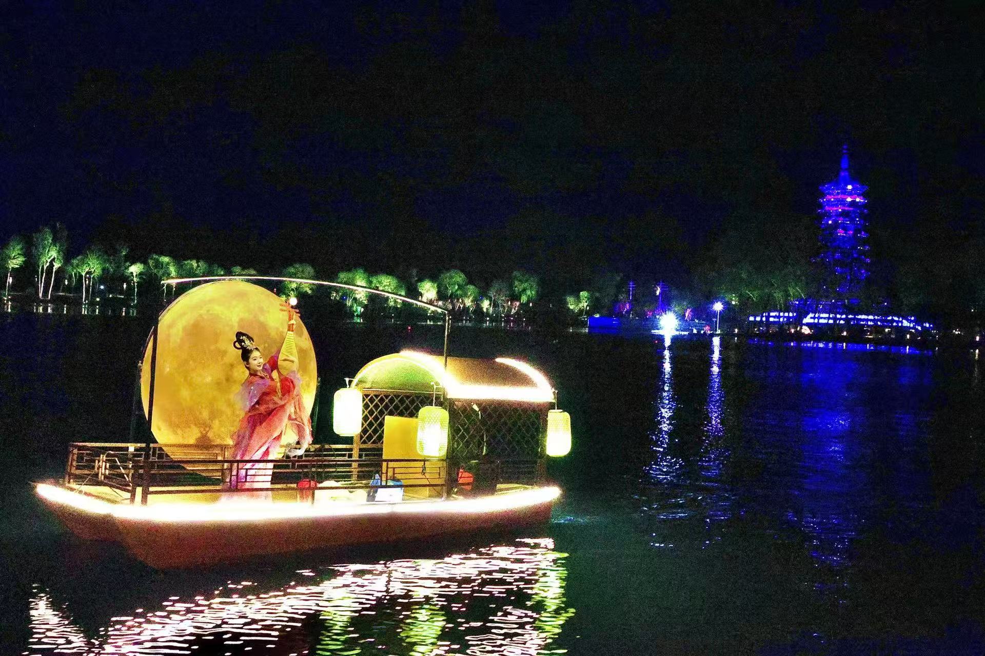 《媯河夜畫》演出。八達嶺文旅集團供圖