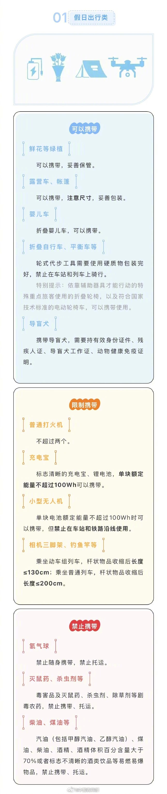转存收藏！榴莲螺蛳粉臭豆腐能不能带上火车