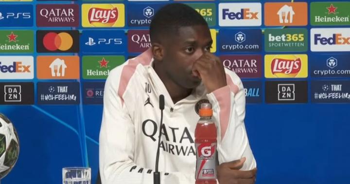 登贝莱：也许有姆巴佩我们会更强 我已经很好地适应了9号位