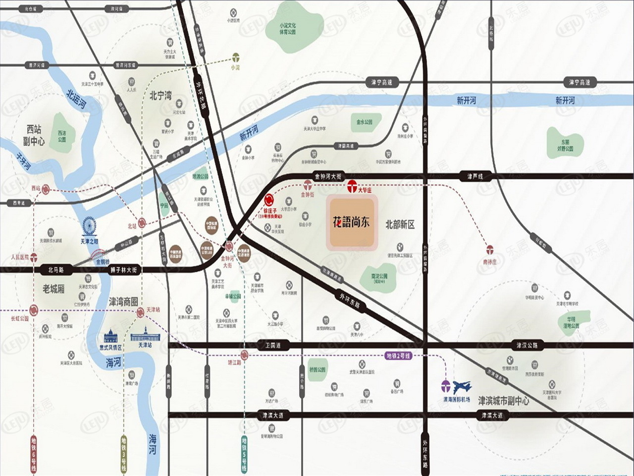 东丽中国铁建花语尚东户型图公布 75~143㎡约15000元/㎡