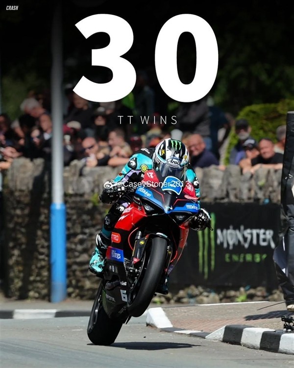 迈克尔·邓禄普夺曼岛TT第30冠，杜卡迪时隔29年再登顶