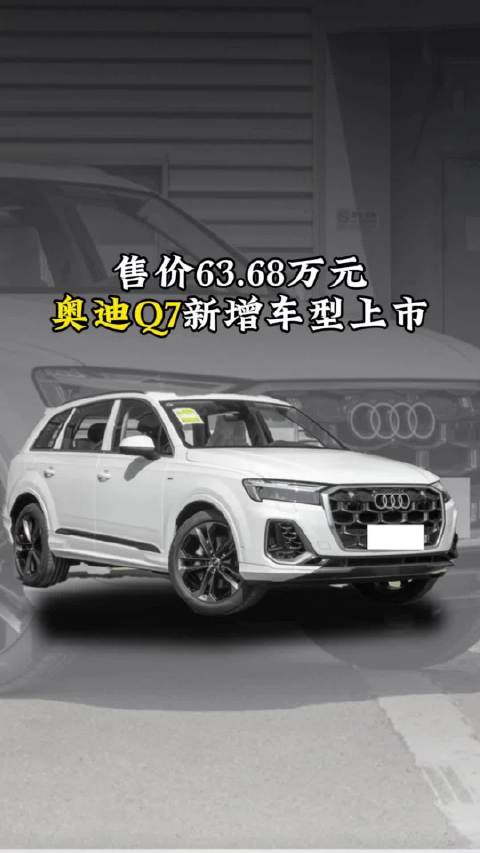 奥迪Q7新增45 TFSI车型上市，售价63.68万元