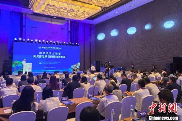 6月10日,2025年中国网络文明大会网络法治分论坛在安徽合肥举行。张强 摄