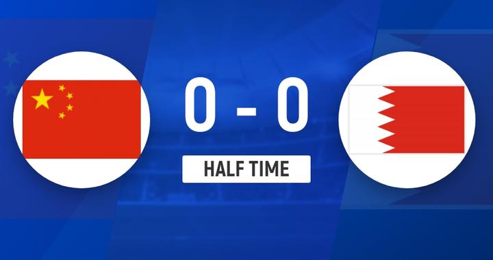 半场-国足暂0-0巴林 王钰栋失良机谢文能连续两次角球开出底线