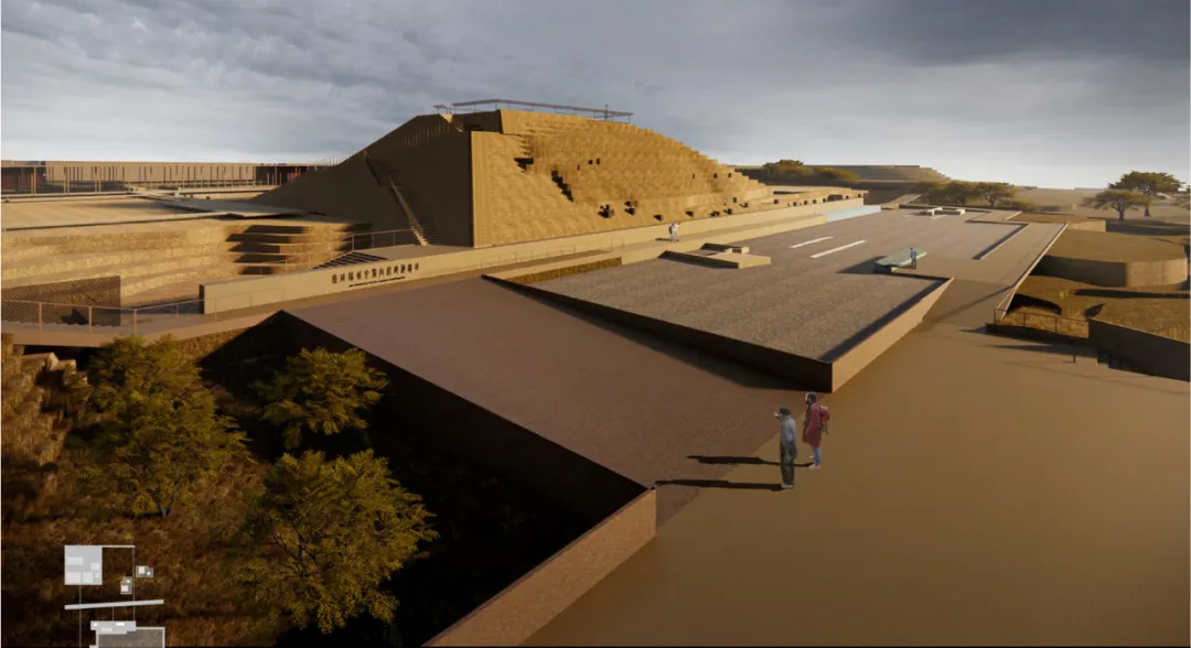 秦咸阳城六号宫殿效果图