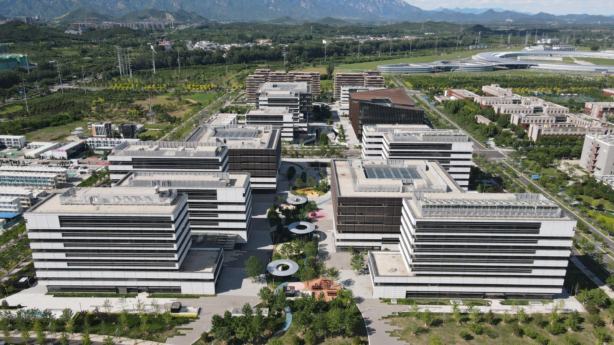懷柔科學城城市客廳B項目實景圖。懷柔區委宣傳部供圖