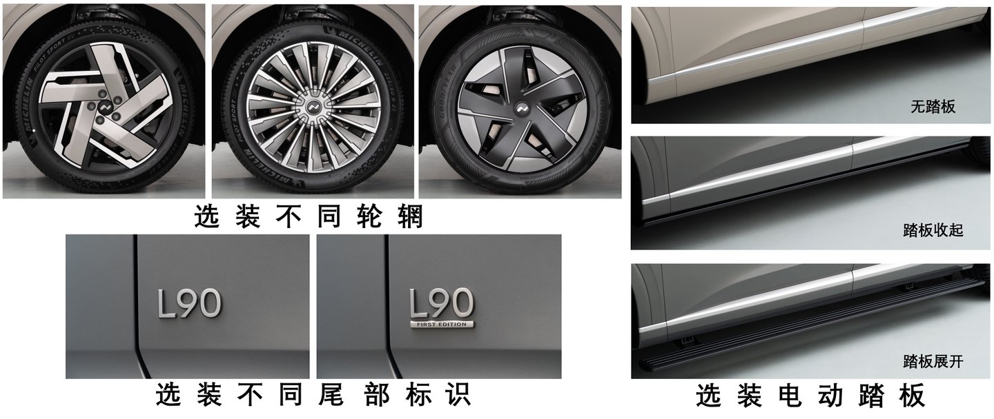 蔚来乐道L90新增5座版及L80尾标