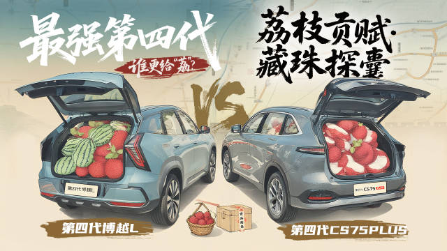 第四代博越L空间硬刚第四代CS75PLUS！空间极限装载，谁最能装？