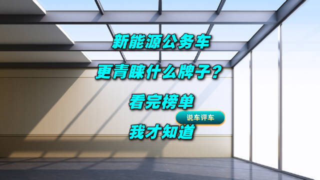 比亚迪连续两年稳居公务车采购榜首