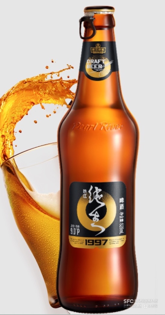 (97纯生是近年珠江啤酒产品结构升级的主力产品,来自官网)