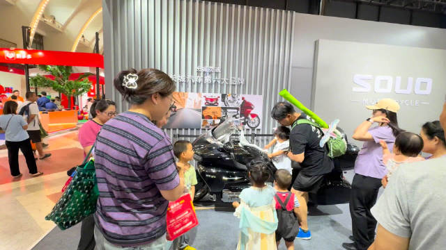 好博会｜长城汽车灵魂摩托亮相，萌娃“试驾”爸妈打卡