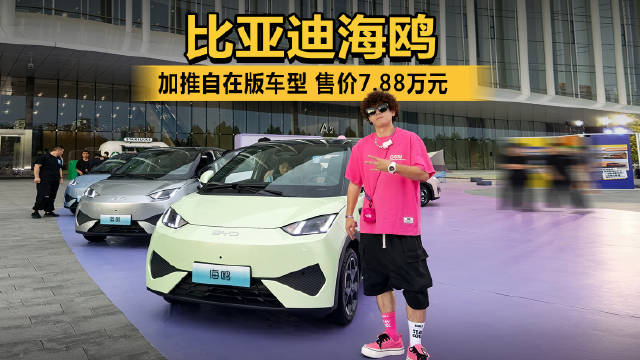 比亚迪海鸥全球热销超百万台！加推自在版车型，售价7.88万元