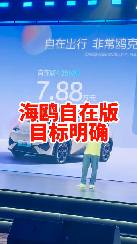 比亚迪海鸥这时候出个405公里的自在版目的何在？