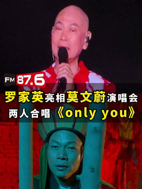 罗家英亮相莫文蔚演唱会