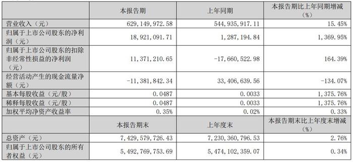 中红医疗2025年一季度业绩表现 图源:公司公告
