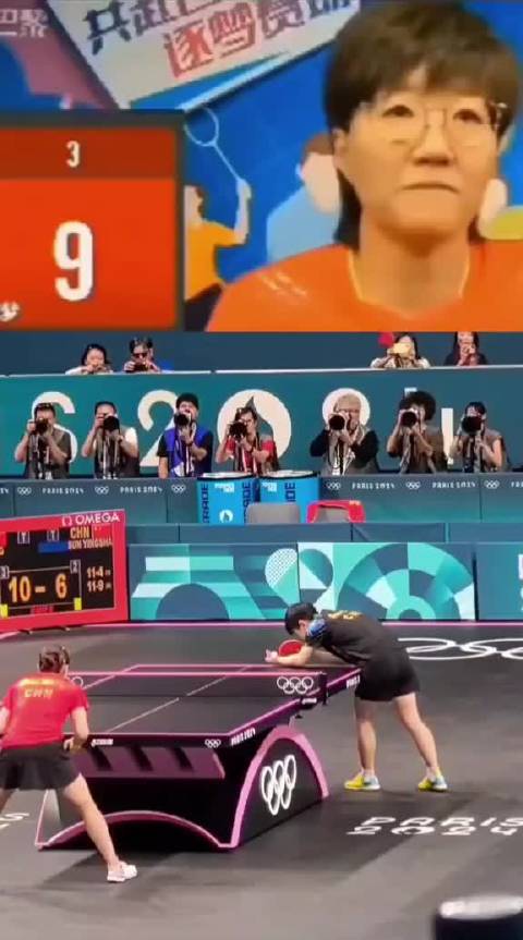 前国乒选手郭焱解说奥运比赛引争议，被指有失专业