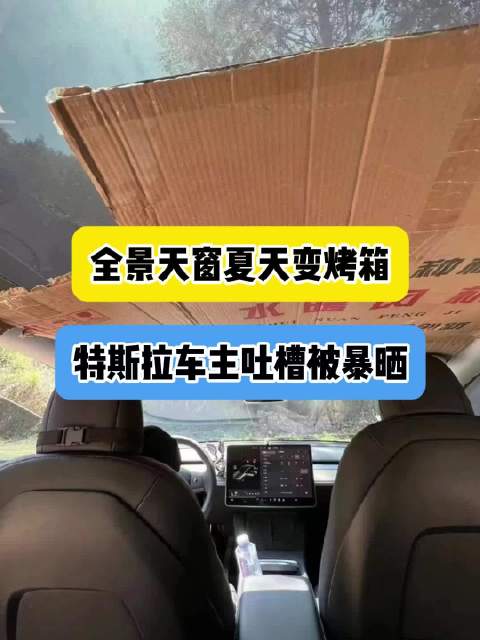 车主吐槽特斯拉全景天窗夏天变烤箱
