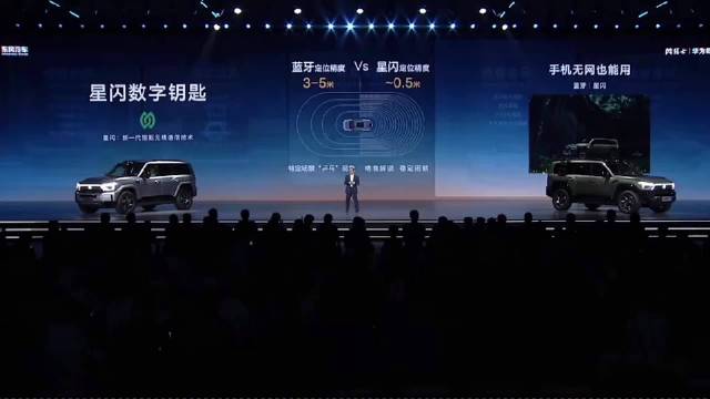 猛士M817搭载华为乾崑星闪钥匙，定位精度达0.5米