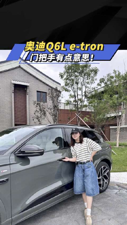 奥迪Q6L e-tron 门把手有点意思 汽车之家