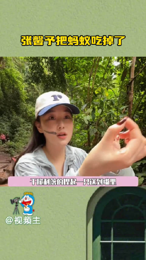 张馨予自曝生吃蚂蚁称味道酸