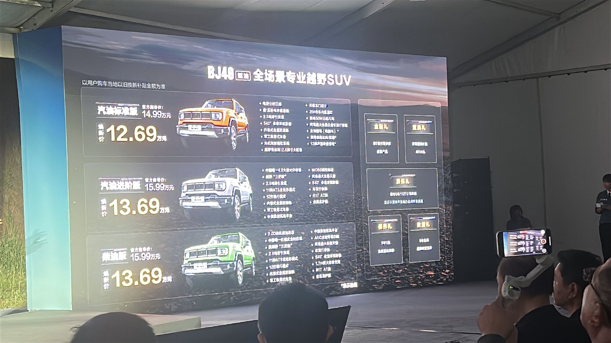 2026款北京越野BJ40上市 焕新价12.69-13.69万元